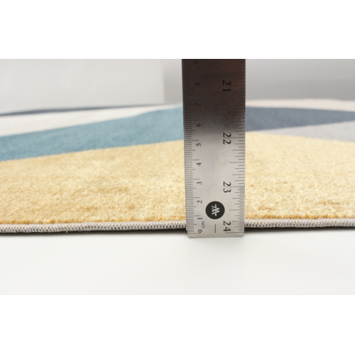 Aqua Gypsy Ivory Polyester Rug 3'0" x 5'0"