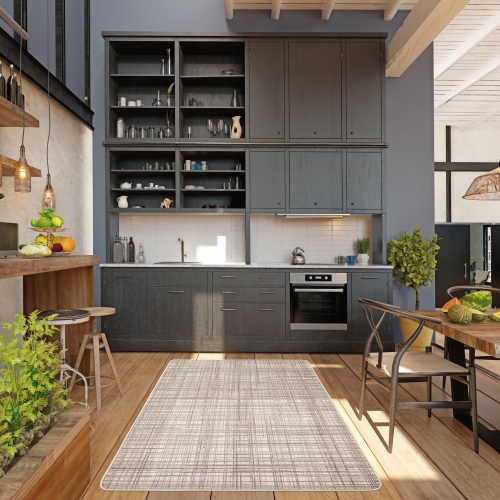 Vista Grey Polypropylene Rug 2'2" x 3'11"