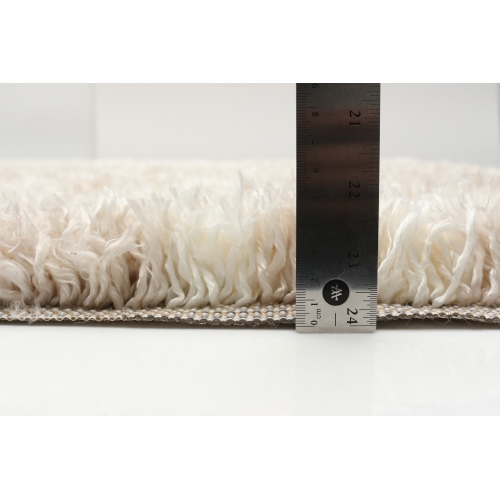 Agadir Abstract Ivory Polypropylene Shag 6'7" x 9'6"