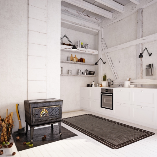 Nadia Chocolate Polypropylene Rug 2'2" x 3'11"