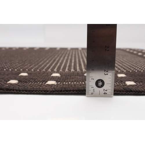 Nadia Chocolate Polypropylene Rug 2'2" x 3'11"