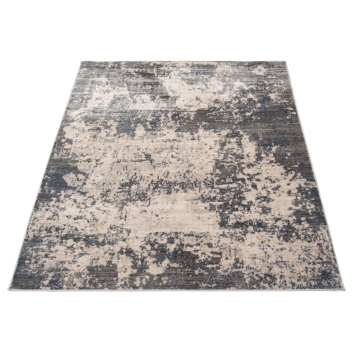 Oregon Tabriz Grey/Cream Polypropylene Rug 5'3" x 7'3"
