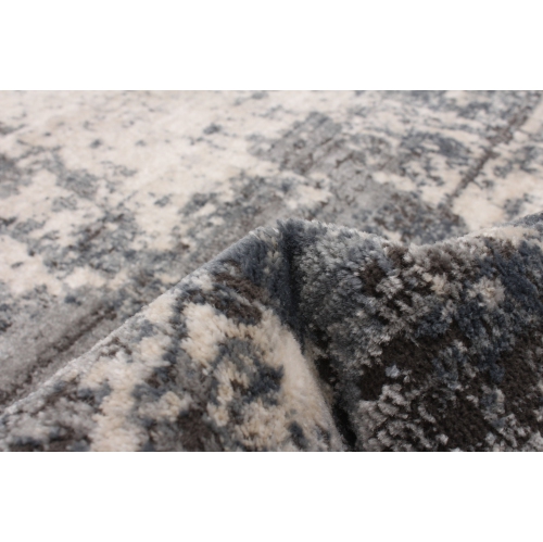 Oregon Tabriz Grey/Cream Polypropylene Rug 5'3" x 7'3"