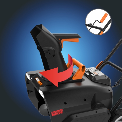 WORX – Souffleuse à neige sans fil PowerShare de 20 po de Nitro 40 V avec moteur sans balais