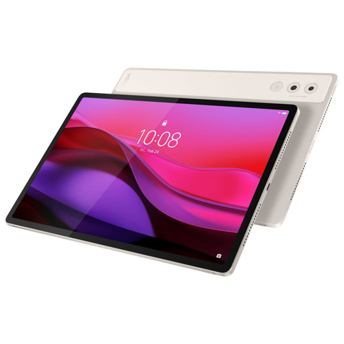 Tablette Yoga Tab Plus 12,7 po 256 Go Android 14 de Lenovo à processeur Snapdragon 8 de 3e génération de Qualcomm, clavier et stylet - Coquillage
