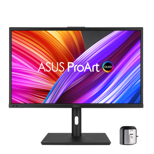 ASUS ProArt Display OLED PA27DCE-K 27" 4K HDR Professional Monitor – 99% DCI-P3, ΔE < 1, USB-C PD 80W, Calman Ready