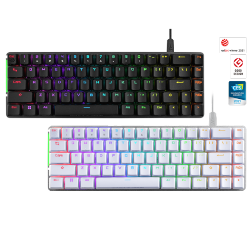 ASUS  Rog Falchion Rx Low Profile Wireless Gaming Keyboard – Rx Linear Switches, Ca Layout In Red