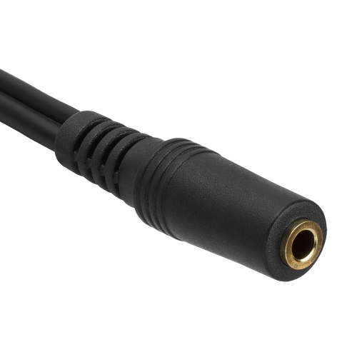 Cmple - 3.5mm Female to 2 RCA Male Stereo Audio Y Cable Adapter for TV, Smartphones, MP3 Players, Tablets, Speakers - Mini Plug Headphone Splitter -