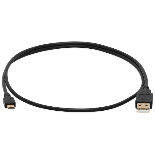 Cmple – Câble micro USB 3 pi Câble de recharge micro USB Câble de synchronisation de données USB vers USB mâle vers mâle pour portable, PC,