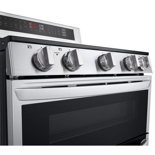 LG 30" 7.3 Cu. Ft. Double Oven 5-Element Freestanding Electric Range (LDEL7324SE) - Stainless Steel