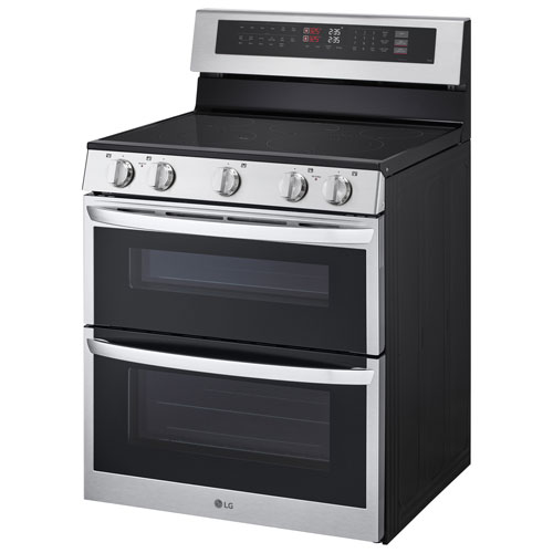 LG 30" 7.3 Cu. Ft. Double Oven 5-Element Freestanding Electric Range (LDEL7324SE) - Stainless Steel