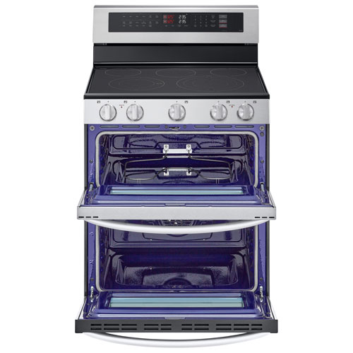 LG 30" 7.3 Cu. Ft. Double Oven 5-Element Freestanding Electric Range (LDEL7324SE) - Stainless Steel