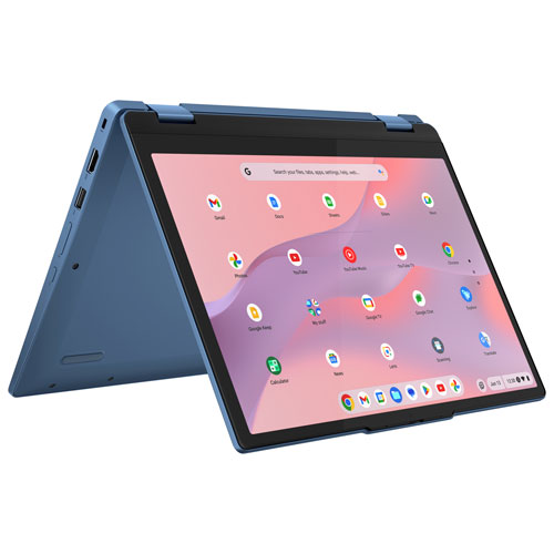 Chromebook de 12,2 po IdeaPad Flex 3i de Lenovo avec 3 mois de forfait Google AI Pro - Bleu