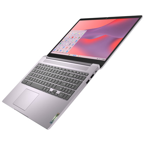 Chromebook de 15,6 po IdeaPad 3i de Lenovo avec Gemini et 3 mois de forfait Google AI Pro (Celeron N4500 d'Intel/eMMC 64 Go/RAM 4 Go)