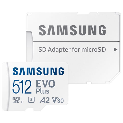 SAMSUNG  Refurbished (Good) Evo Plus 512GB 160Mb/s Microsd Memory Card Mb-Mc512Sa/ca