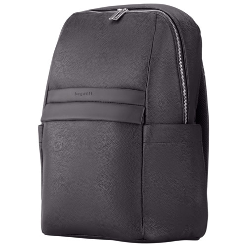 Bugatti Manhattan 15.6" Laptop Commuter Backpack - Black