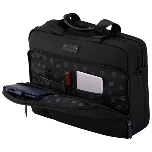 Bugatti Reborn 15.6" Laptop Briefcase - Black