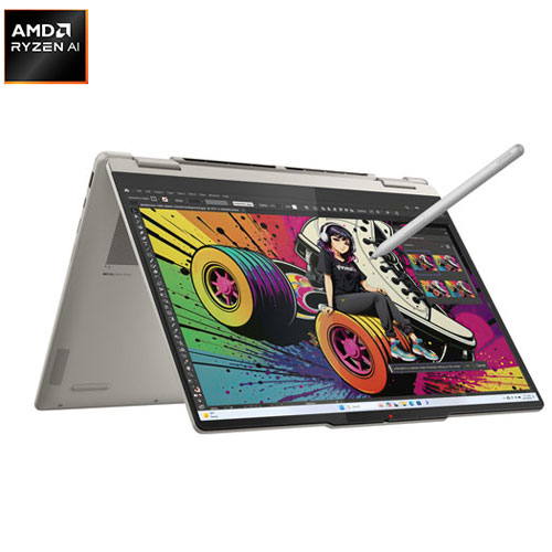 Portable à écran tactile 2-en-1 de 14 po Yoga 7 Copilot+ PC de Lenovo - Coquillage