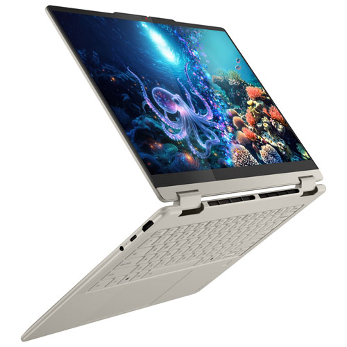 Portable à écran tactile 2-en-1 de 14 po Yoga 7 Copilot+ PC de Lenovo - Coquillage