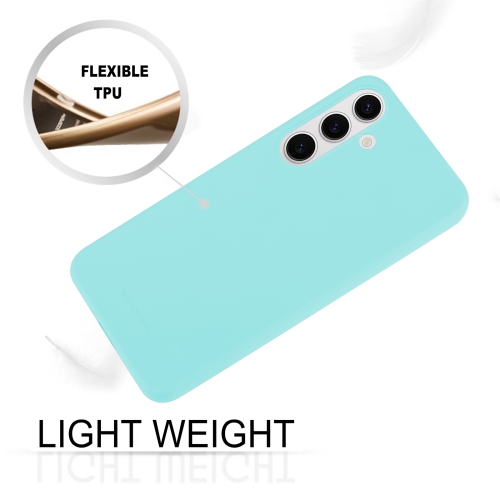 TopSave Goospery Soft Feeling Jelly Silky Slim Bumper Case For Samsung Galaxy S25 6.2-inch, Teal