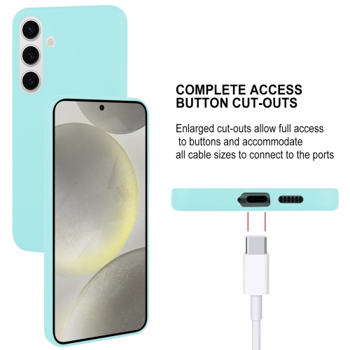 TopSave Goospery Soft Feeling Jelly Silky Slim Bumper Case For Samsung Galaxy S25 6.2-inch, Teal