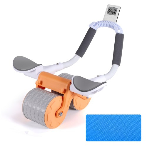 TOYTEXX  Automatic Rebound Abdominal Wheel, Excercise Ab Roller Wheel With Elbow Support, Phone Holder, Timer, Anti-Slip Pad