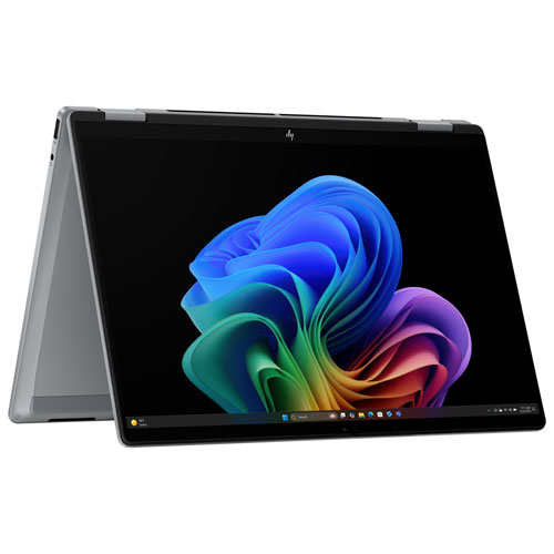 HP 16" OLED 2-in-1 Copilot+ PC Laptop - Glacier Silver (Ryzen Ai 7 350/32GB RAM/1TB SSD)