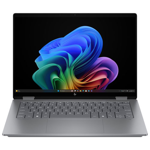 HP 16" OLED 2-in-1 Copilot+ PC Laptop - Glacier Silver (Ryzen Ai 7 350/32GB RAM/1TB SSD)