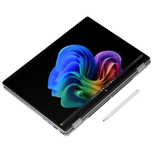 HP 16" OLED 2-in-1 Copilot+ PC Laptop - Glacier Silver (Ryzen Ai 7 350/32GB RAM/1TB SSD)