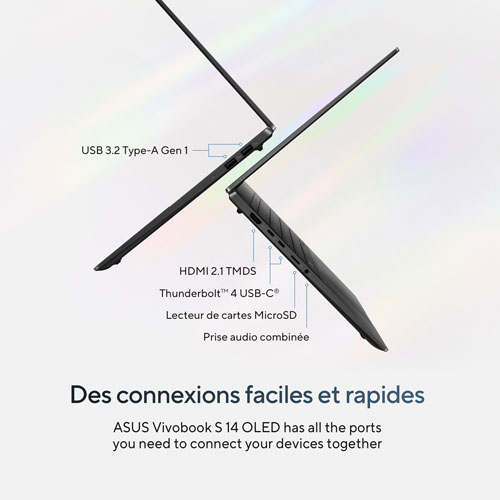 ASUS Vivobook S 14 14" Business Laptop - Neutral Black (Intel Core Ultra 7/16GB RAM/1TB SSD/Win 11 Home)