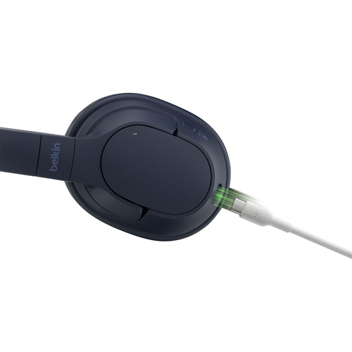 Casque d'écoute 100 % sans fil à isolation sonore SoundForm Surround de Belkin - Noir