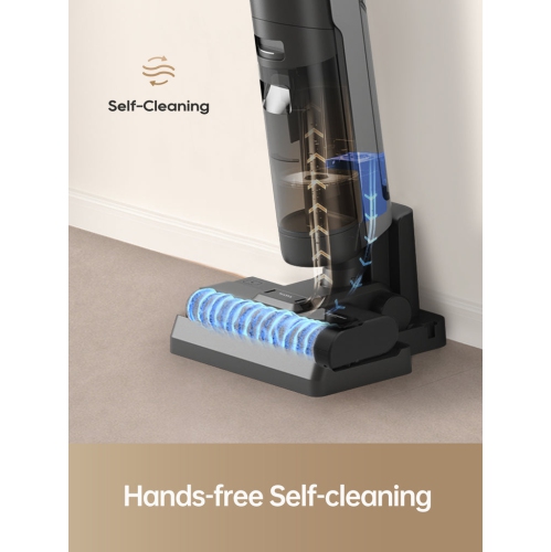 Dreame H12S Wet Dry Vacuum, Smart Floor Cleaner Cordless Vacuum/Mop for Hard Floors, Edge Cleaning with Dirt Detection, Hot Air Drying, Great for