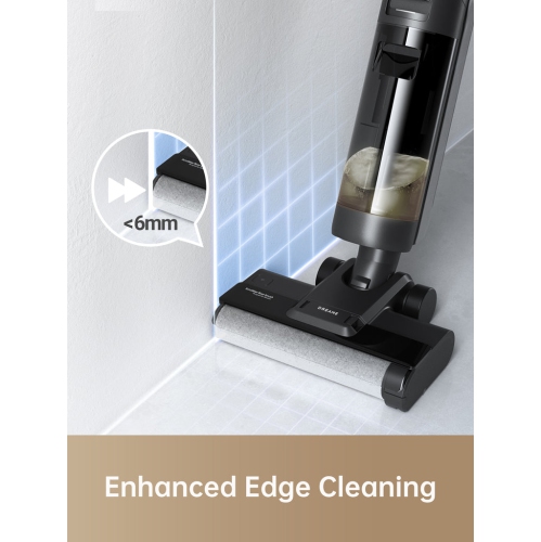 Dreame H12S Wet Dry Vacuum, Smart Floor Cleaner Cordless Vacuum/Mop for Hard Floors, Edge Cleaning with Dirt Detection, Hot Air Drying, Great for