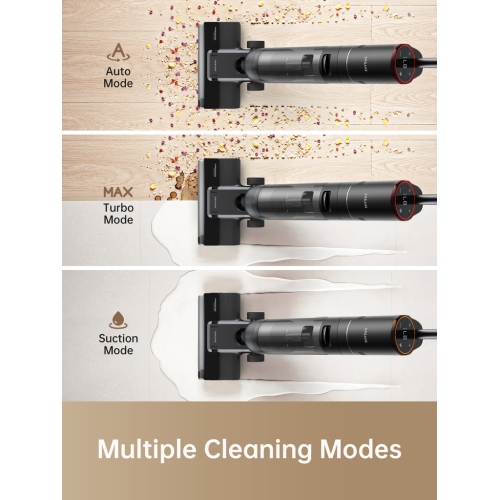 Dreame H12S Wet Dry Vacuum, Smart Floor Cleaner Cordless Vacuum/Mop for Hard Floors, Edge Cleaning with Dirt Detection, Hot Air Drying, Great for