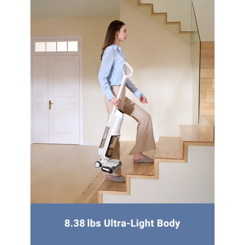 Dreame K10 Wet/Dry Cordless Vacuum Mop with Self-Washing, 8.38 lbs Lightweight Floor Washer, 30 min Runtime, Edge Cleaning Great for Hardfloor,