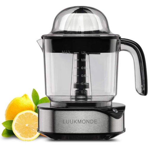 Electric Citrus Juicer 1.2L Large Volume, Orange Juicer with Powerful Motor and LED Working Lamp, Electric Lemon Squeezer for Orange Lemon Lime