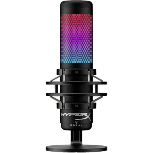 HYPERX  Quadcast S RGB USB Condenser Microphone With Shock Mount for Gaming, Streaming, Podcasts