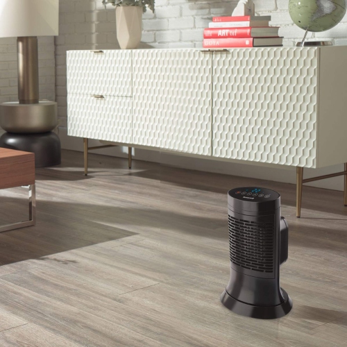 Honeywell HCE351C Digital Mini-Tower Ceramic Space Heater – 1500W, Black