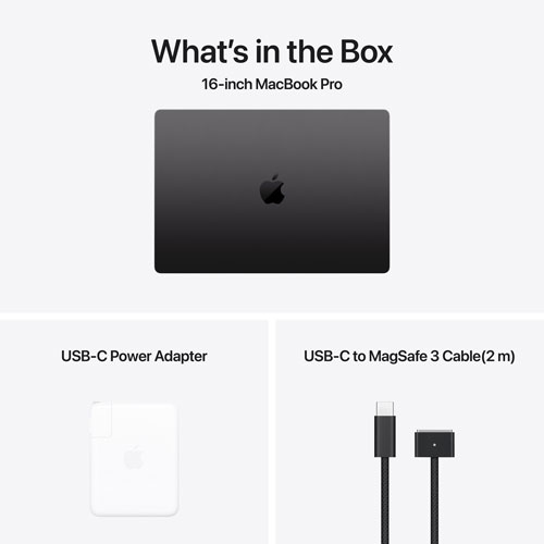 Apple MacBook Pro 14.2" (Fall 2024) - Space Black (Apple M4 / 16GB RAM / 1TB SSD) - French by APPLE - Refurbished condition - Image 5