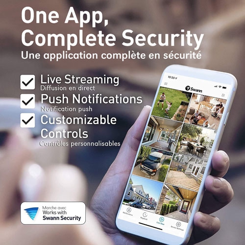 Brand New - Swann CoreCam Pro 2K Quad HD Wireless Indoor/Outdoor Security Camera - 3 Pack - White