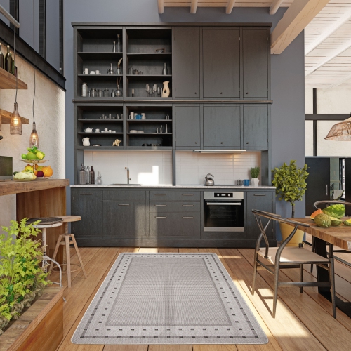 Nadia Tan Polypropylene Rug 2'2" x 3'11"