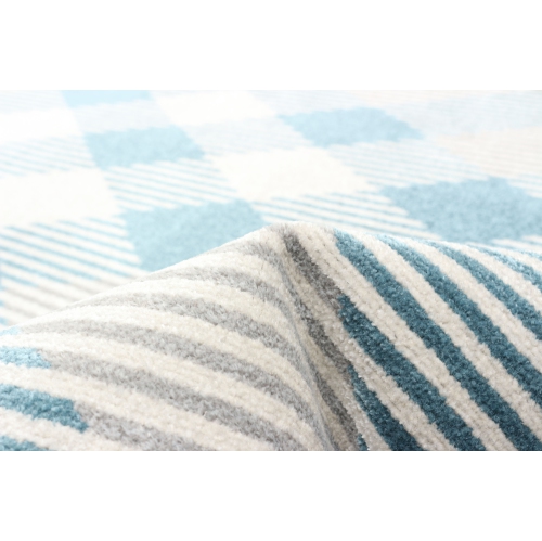 Aqua Gypsy Ivory Polyester Rug 3'0" x 5'0"