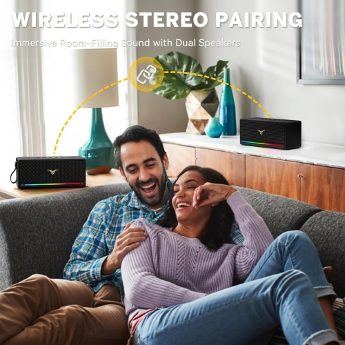 Refurbished - JBL Pulse 4 Portable Bluetooth Speaker - Black