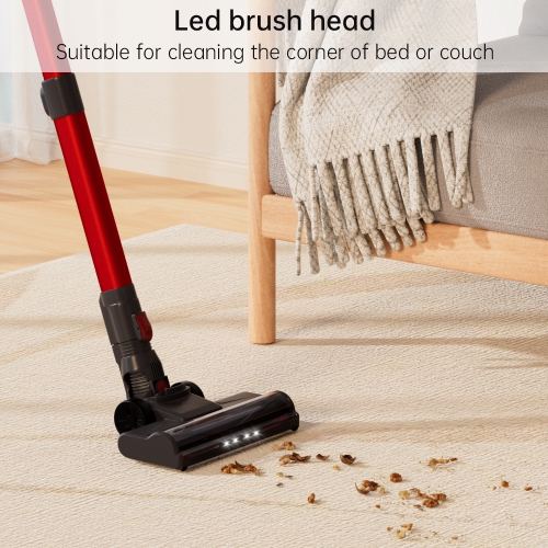 Topteng Cordless Vacuum Cleaners Lightweight Stick Vacuum for Hardwood Floor Carpet Pet Hair Home/Car Clean