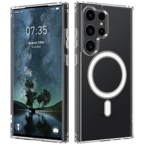 TopSave Hybrid Magnetic Case Compatible with MagSafe, Protective, Scratch-Resistant Back, Classic Series, Clear For Samsung Galaxy S25 Ultra 6.9-inch