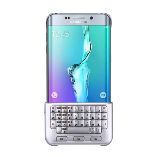 SAMSUNG  Galaxy S6 Edge + Keyboard Cover- In Silver 