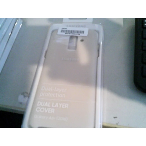 Image 1 de 1.. Samsung Galaxy A6+(2018) étui double couche doré