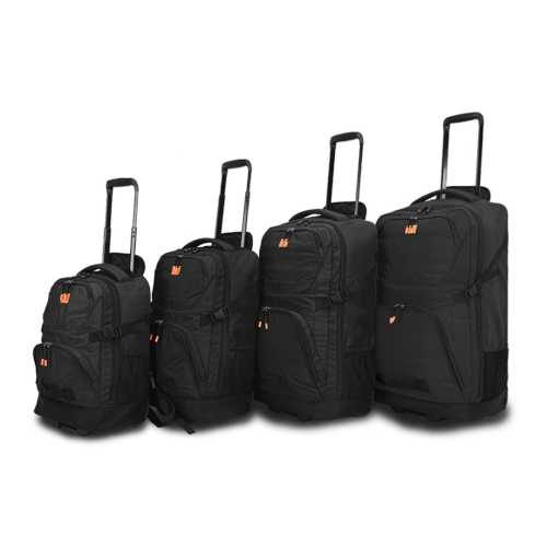 TUCCI ITALY  Scorre 4PC Luggage Suitcase (18"/21"/25"/29")-Black