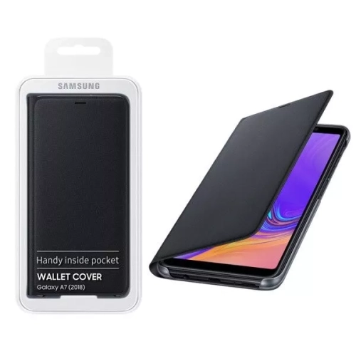 SAMSUNG  Galaxy A7 (2018) Wallet Cover - In Black