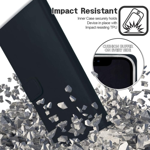 Wallet Case for iPhone 16 , Premium PU Leather Flip Folio Case with Card Slot,Stand Holder and Magnetic Closure TPU Shockproof Interior Protective